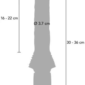 ToyJoy Magnum Opus Supreme Thruster 2 – Vibrator cu Telecomanda, cu Pentetrare Autonoma, Silicon Premium, 36 cm, Ø3,7 cm