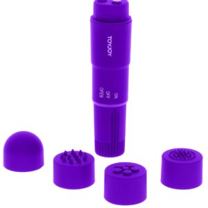 ToyJoy Funky Massager – Mini Vibrator Wand, TPE moale, Waterproof, Ø 2,5 cm, Mov