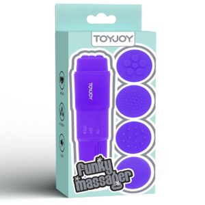 ToyJoy Funky Massager – Mini Vibrator Wand, TPE moale, Waterproof, Ø 2,5 cm, Mov