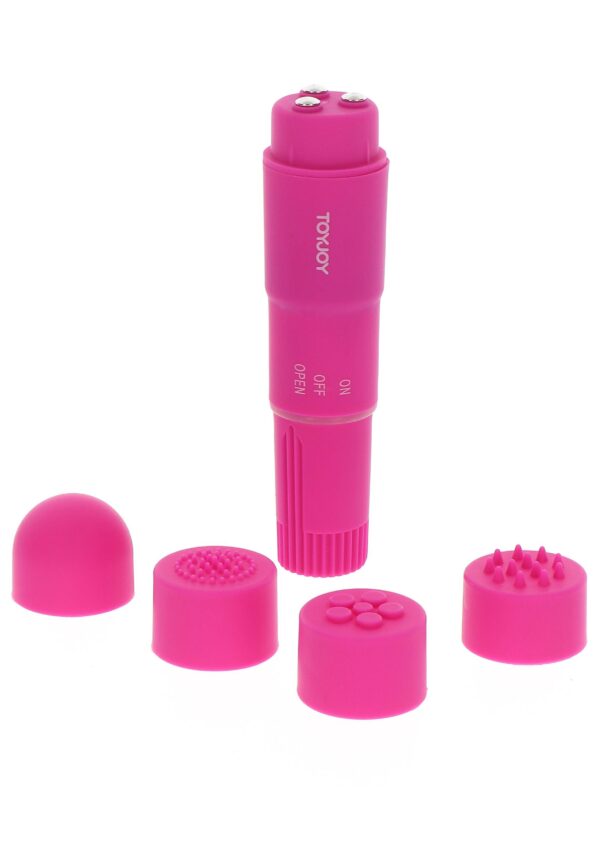 ToyJoy Funky Massager - Mini Vibrator Wand, TPE moale, Waterproof, Ø 2,5 cm, violet