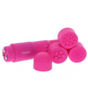 ToyJoy Funky Massager - Mini Vibrator Wand, TPE moale, Waterproof, Ø 2,5 cm, violet