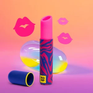 Romp Lipstick - Vibrator Ruj, Stimulator Clitoris, Silicon & ABS soft-touch, 7 niveluri de intensitate