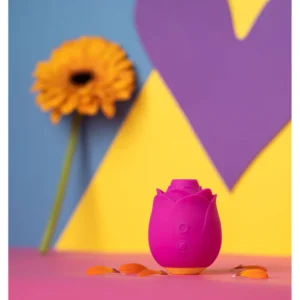 Romp Rose – Vibrator Trandafir cu Pleasure Air, Stimulator Clitoris, 10 moduri de stimulare