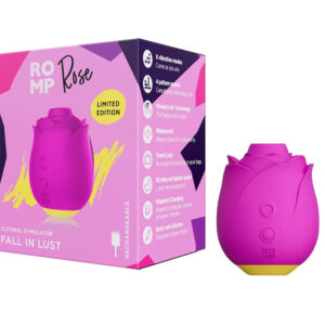 Romp Rose – Vibrator Trandafir cu Pleasure Air, Stimulator Clitoris, 10 moduri de stimulare