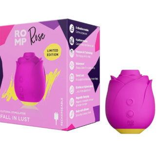 Romp Rose – Vibrator Trandafir cu Pleasure Air, Stimulator Clitoris, 10 moduri de stimulare