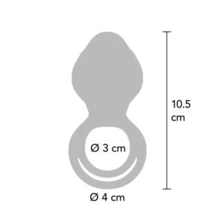 Xocoon Couples Slimline Vibrator Ring - Inel Vibrator, waterproof, pentru cupluri, Albastru