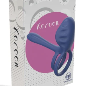 Xocoon Couples Slimline Vibrator Ring - Inel Vibrator, waterproof, pentru cupluri, Albastru