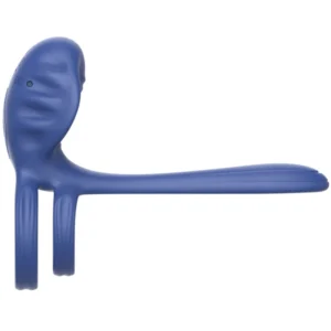 Xocoon Couples Slimline Vibrator Ring - Inel Vibrator, waterproof, pentru cupluri, Albastru