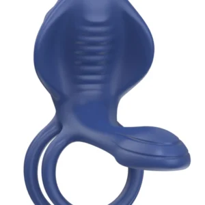 Xocoon Couples Slimline Vibrator Ring - Inel Vibrator, waterproof, pentru cupluri, Albastru