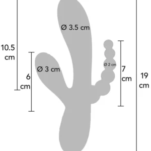 Xocoon Triple Love – Vibrator Stimulare Clitoris si Punctul G, stimulare anala