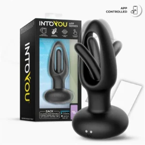 IY - Zack - Anal Plug with Flipping Tongue (with App Control) - Black