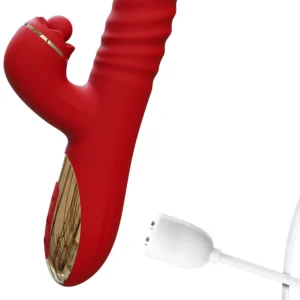 IY - Ascen -Rabbit Vibrator - Thrusting And Waving Vibrator with App - Red