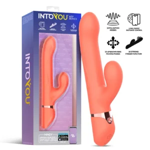 IY - Mindy - Rabbit Vibrator with Beads and App - Orange