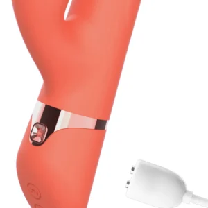 IY - Mindy - Rabbit Vibrator with Beads and App - Orange