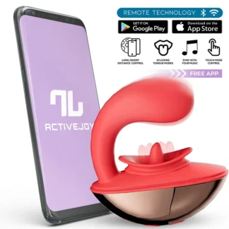 IY - Rondy - Clitoral Vibrator & Licking Tongue with App - Red