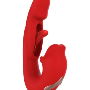 IY - Mouty - Biting & Flipping Rabbit Vibrator with App - Red