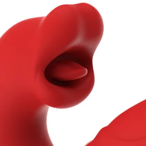 IY - Mouty - Biting & Flipping Rabbit Vibrator with App - Red