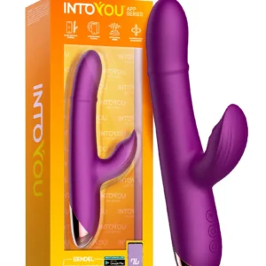 IY - Sendel - Rabbit Vibrator with Beads Ring and App - Purple