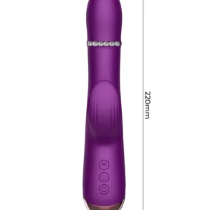 IY - Sendel - Rabbit Vibrator with Beads Ring and App - Purple