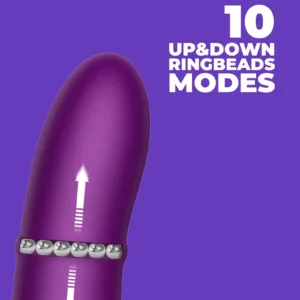 IY - Sendel - Rabbit Vibrator with Beads Ring and App - Purple