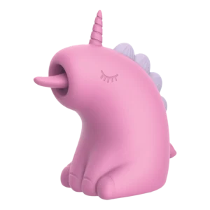 ER - Cupcake Unicorn - 360° Rotating Tongue Massager - Pink