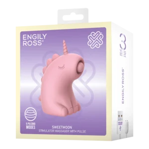ER - Sweetmoon Unicorn - Massager with Pulse - Soft Pink