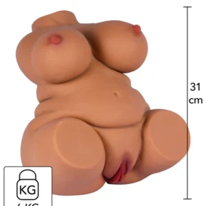 Hidden Fat Fuck Queen - Masturbator realistic, 6 kg