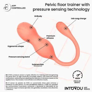 IY - Kyra - Pelvic Floor Trainer, App Controlled - Orange