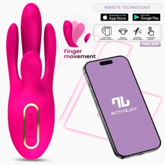IY - Derek - Vibe with Finger Movement, 3 Motors, App Controlled- Pink