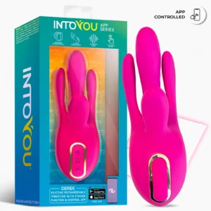 IY - Derek - Vibe with Finger Movement, 3 Motors, App Controlled- Pink