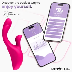IY - Derek - Vibe with Finger Movement, 3 Motors, App Controlled- Pink