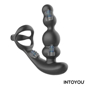 IY - Klark - Waving & Vibrating Anal Plug with Remote - Black