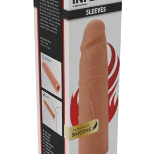 Hidden Desire Penis Sleeve Liquid Silicone - Manson penis prelungitor, Realist, 18 cm