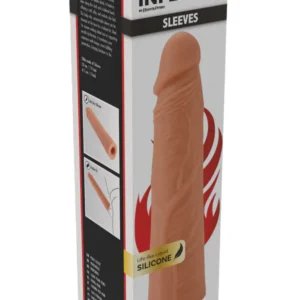 Hidden Desire Sleeve Liquid Silicone - Manson penis prelungitor, Realist, 20 cm