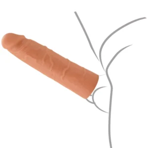 Hidden Desire Sleeve Liquid Silicone - Manson penis prelungitor, Realist, 20 cm