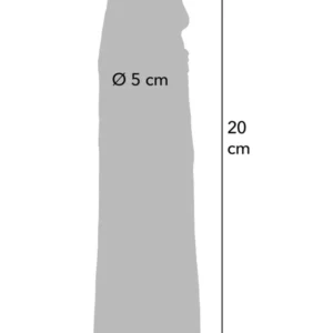 Hidden Desire Sleeve Liquid Silicone - Manson penis prelungitor, Realist, 20 cm