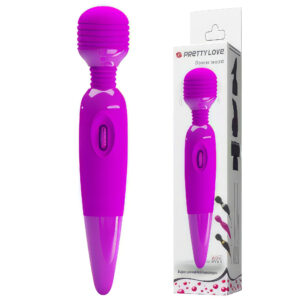 Pretty Love Power Purple – Vibrator Wand Masaj, Silicon Premium, Ø 4.5 cm