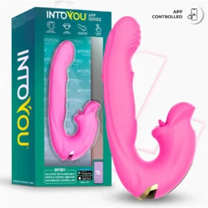 IY - Bimby - Biting and Double Tongue Tapping Vibrator with App - Pink