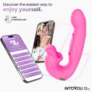 IY - Bimby - Biting and Double Tongue Tapping Vibrator with App - Pink