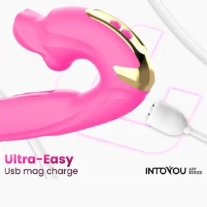 IY - Bimby - Biting and Double Tongue Tapping Vibrator with App - Pink