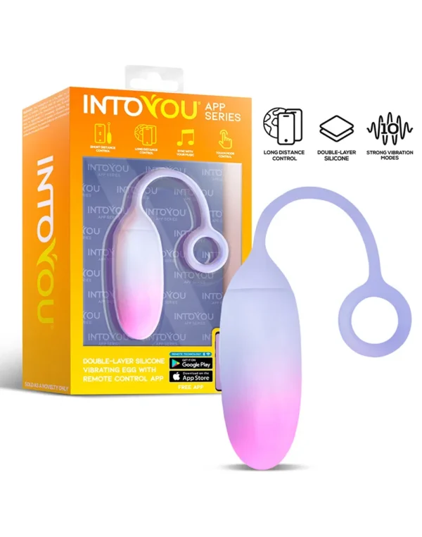 IY - Vibrating Egg with App. - Blue/Purple