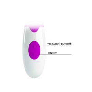 Pretty Love Peter Purple – Vibrator Rabbit Waterproof, Silicon Premium, Punctul G, 19.2 cm, Ø 3.1 cm