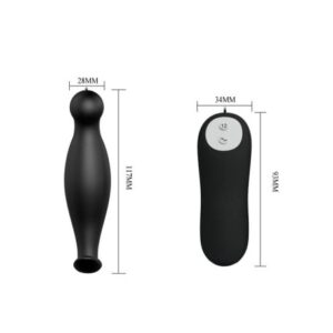 Pretty Love Special Anal Butt Plug – Dop anal, Stimulator cu Vibratii si Telecomanda, Silicon, 11.7 cm, Ø 2.8 cm