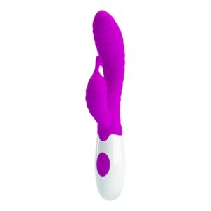 Pretty Love Hyman Purple – Vibrator Rabbit Waterproof, Silicon si ABS Premium, 20 cm, Ø 3.2 cm