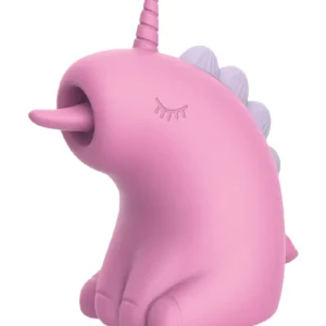 ER - Cupcake Unicorn - 360° Rotating Tongue Massager - Pink