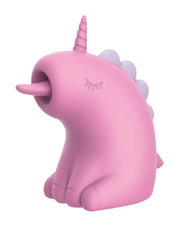ER - Cupcake Unicorn - 360° Rotating Tongue Massager - Pink