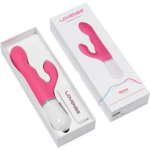 Lovense Nora – Vibrator Rabbit, Smart, cu Control prin Aplicatie, Waterproof, Silicon Premium, 24 cm