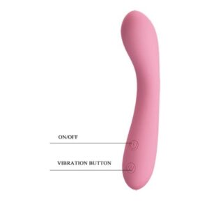 Pretty Love Gloria – Vibrator Punctul G Waterproof, Silicon, 30 Moduri de Vibratie, Roz, 16 cm, Ø 3.1 cm