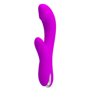 Pretty Love Cornelius Purple – Vibrator Rabbit Waterproof, Functie de incalzire, Punctul G, 21.2 cm, Ø 3.8 cm
