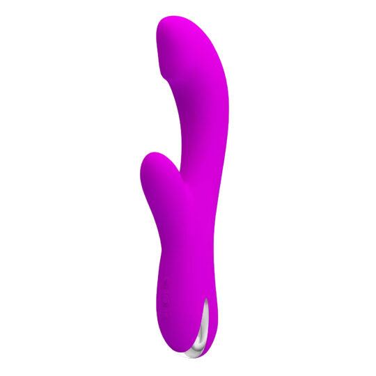 Pretty Love Cornelius Purple – Vibrator Rabbit Waterproof, Functie de incalzire, Punctul G, 21.2 cm, Ø 3.8 cm